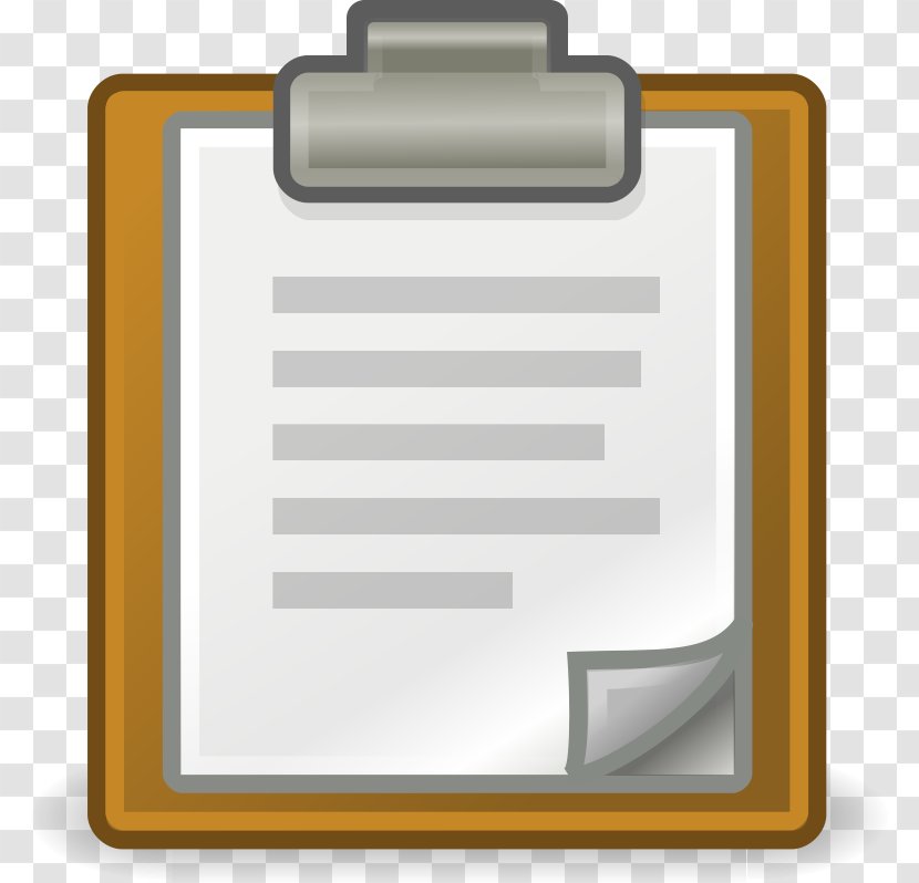 Clipboard Check Sheet Clip Art - Public Domain Icons Transparent PNG