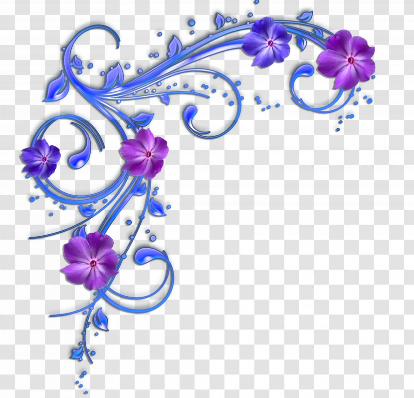 Clip Art Blue Purple Violet Flower - Rose Transparent PNG