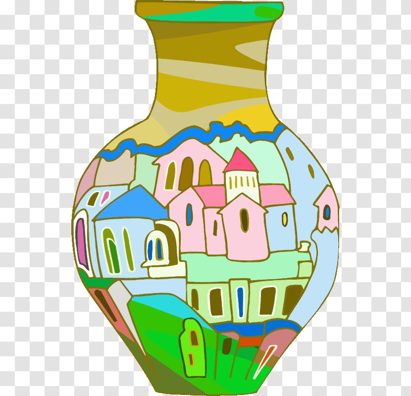 Vase Pottery Decorative Arts Clip Art - Coloring Book Transparent PNG