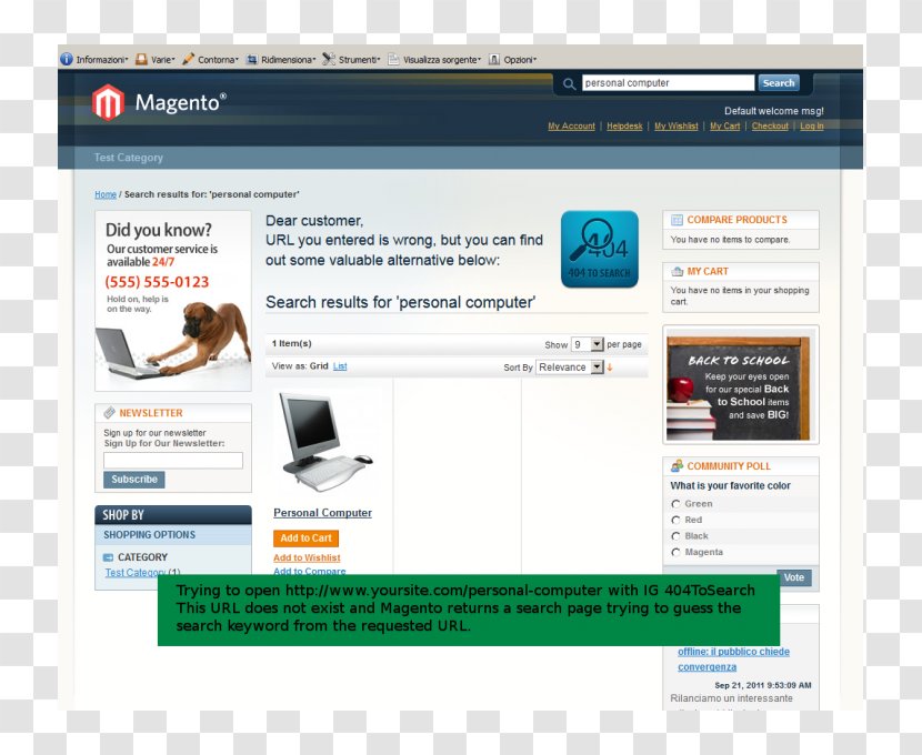 Computer Program Magento E-commerce PrestaShop - Sales - 404 Template Transparent PNG