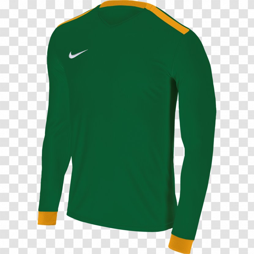 Jersey Sleeve Nike Shirt Clothing - Green Transparent PNG