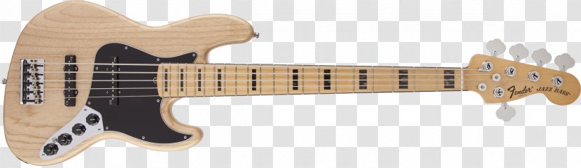 Fender Jazz Bass V Guitar Squier American Deluxe Series - Cartoon Transparent PNG