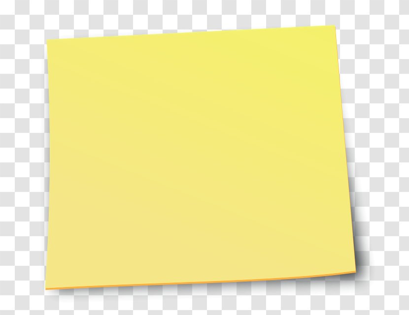 Post-it Note Paper Clip Art - Rectangle - Sticky Notes Transparent PNG