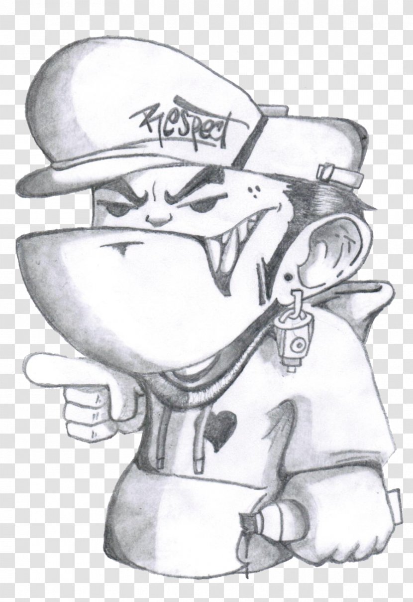 Graffiti Drawing Character Cartoon - Frame - Characters Gangster Transparent PNG