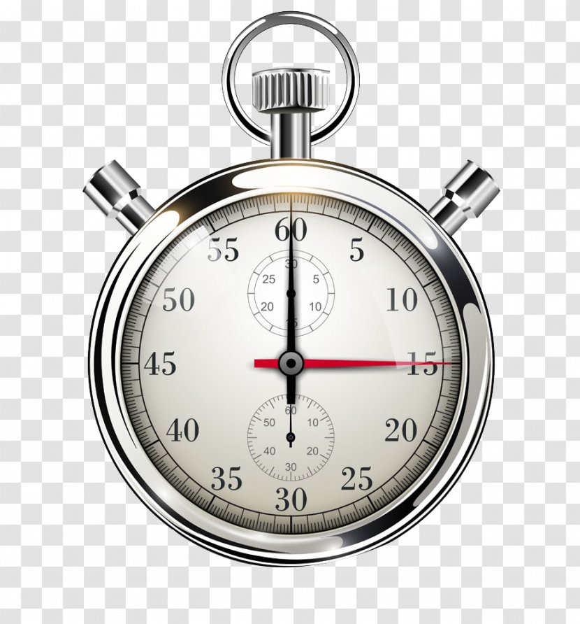 Second Royalty-free Stock Photography Clip Art - Silver Stopwatch Image Transparent PNG