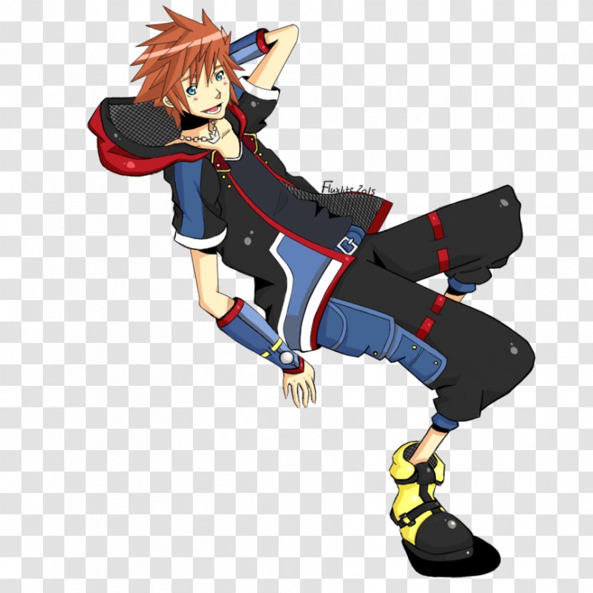 Kingdom Hearts III Sora Drawing - Silhouette Transparent PNG