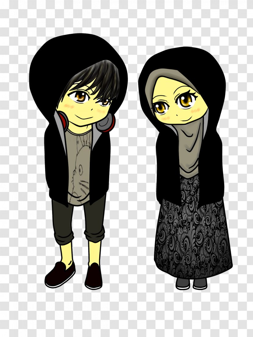 Cinta & Benci Song Muslim Doodle Ini Membunuhku - Silhouette - Mouslim Boy Transparent PNG