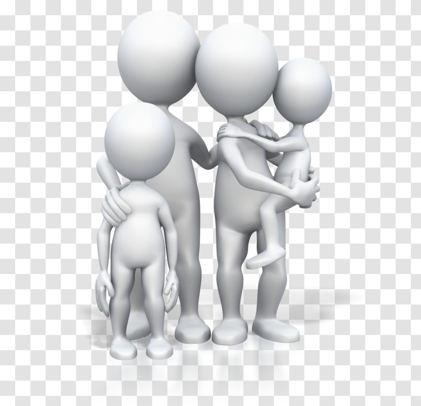 Stick Figure Computer Animation Family Image - Thumb Transparent PNG