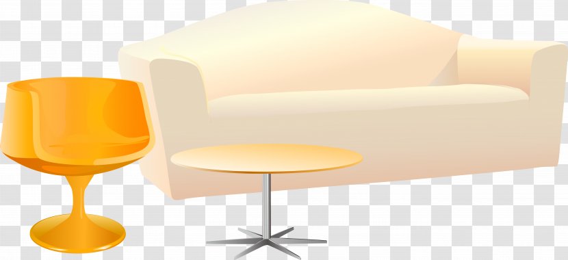 Table Chair Yellow - Furniture - Sofa Vector Transparent PNG