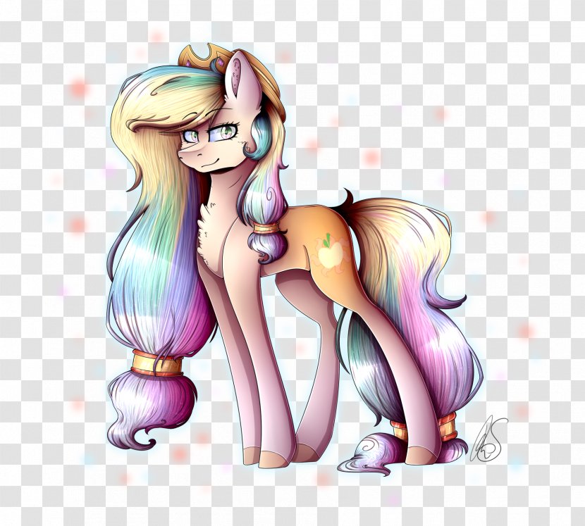 Pony Applejack Princess Celestia DeviantArt - Silhouette - Female Fusion Transparent PNG