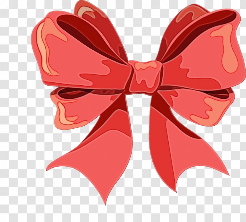 Red Pink Ribbon Clip Art Butterfly - Paint - Fashion Accessory Transparent PNG