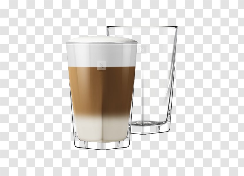 Iced Coffee Nespresso Latte Macchiato - Pint Glass - Product Transparent PNG