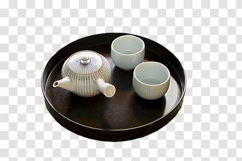 Green Tea Japanese Cuisine Teapot Porcelain - Ceremony - On A Plate Transparent PNG
