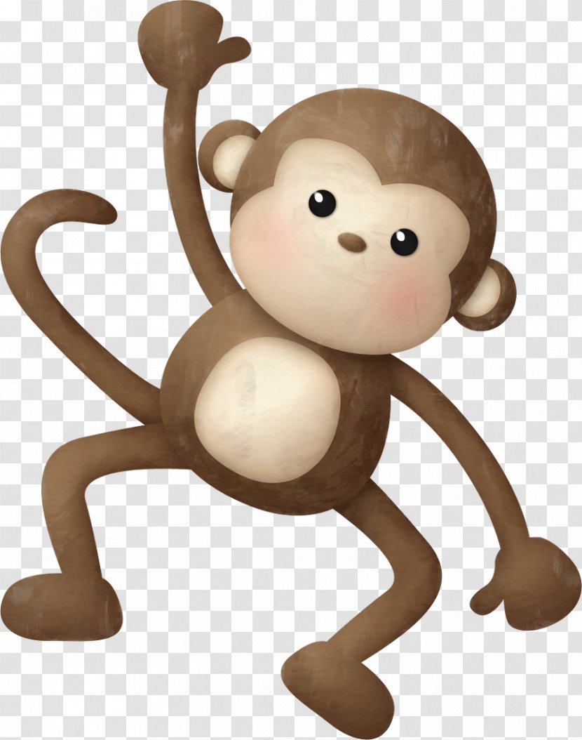 Monkey Safari Clip Art - Doll - Jungle Transparent PNG