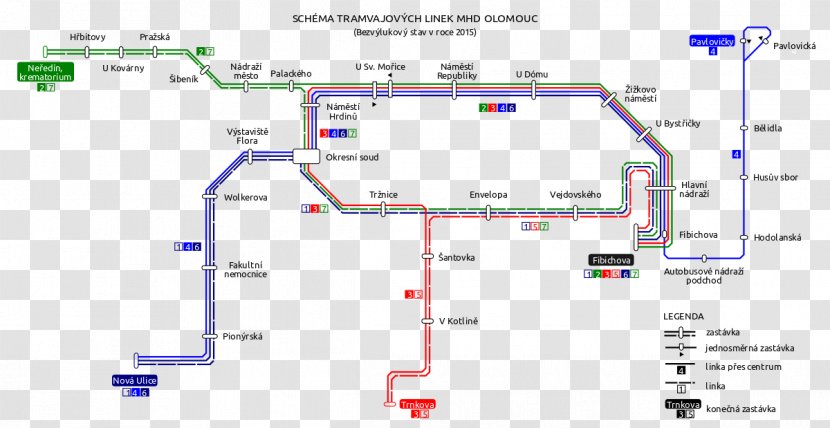 Olomouc Tramway Trolley Ostrava Wikipedia - Diagram - Tato Transparent PNG