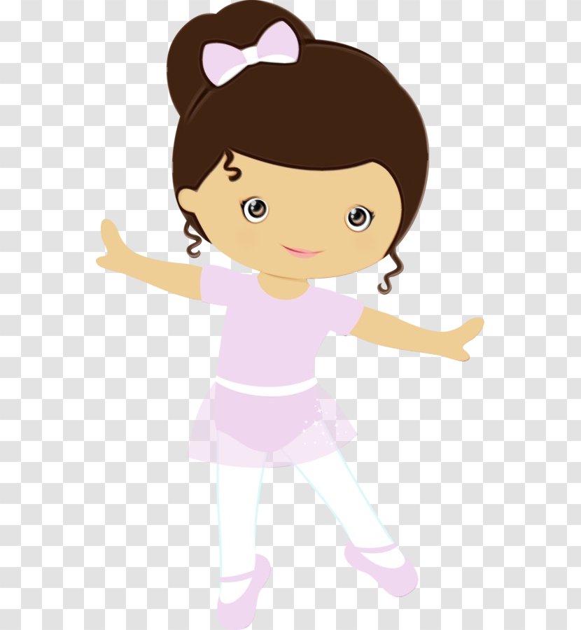 Girl Cartoon - Gesture - Ice Skating Transparent PNG