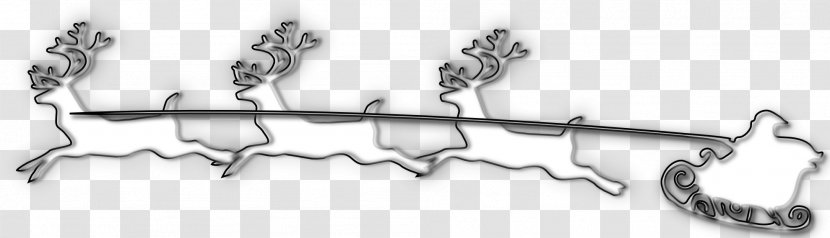 Santa Claus Reindeer Rudolph Christmas Clip Art - Organism - Sleigh Transparent PNG