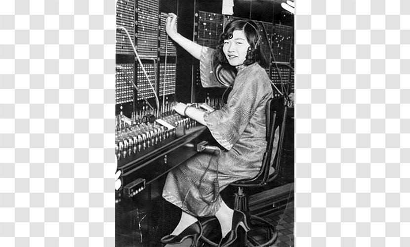 Old Chinese Telephone Exchange Switchboard Operator Telecommunication Transparent PNG