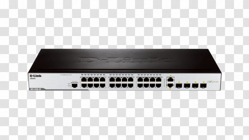 Network Switch D-Link Gigabit Ethernet Port - Audio Receiver - Wireless Access Points Transparent PNG