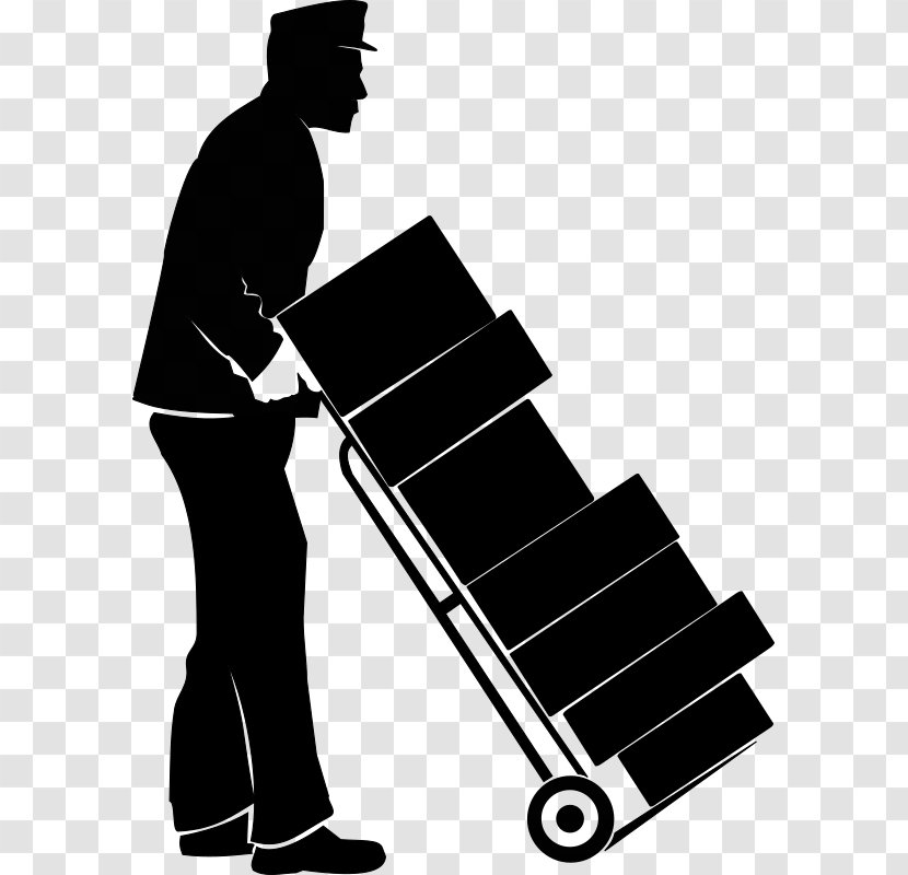 Mover Silhouette Relocation Clip Art - Black And White - Fragile Life Transparent PNG
