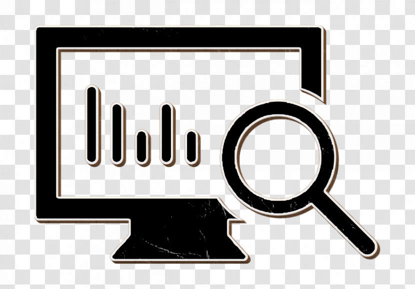 Technology Icon Magnifying Glass Icon Analytics Monitor Icon Transparent PNG