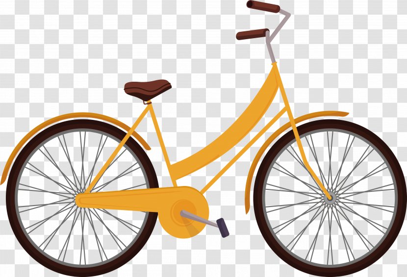 Cruiser Bicycle City Electra Company - Racing - Yellow Sharing Bike Transparent PNG