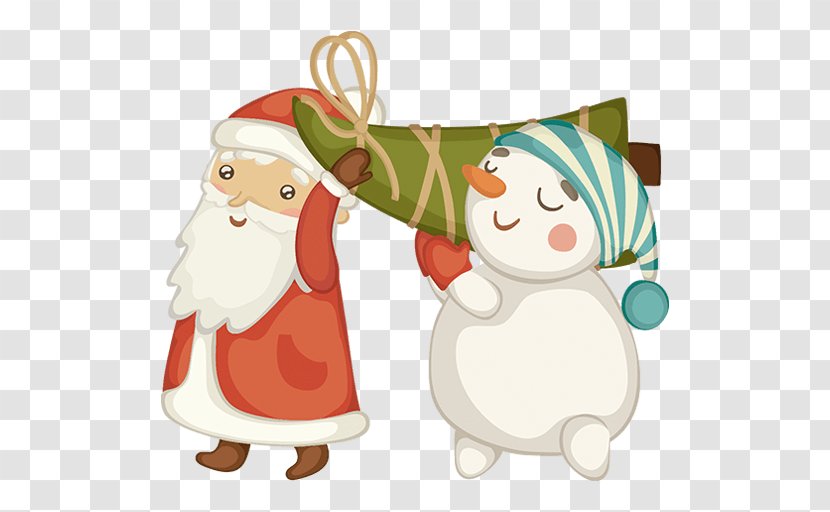 Ded Moroz Snegurochka New Year Tree Holiday - Wish - Sticker Transparent PNG