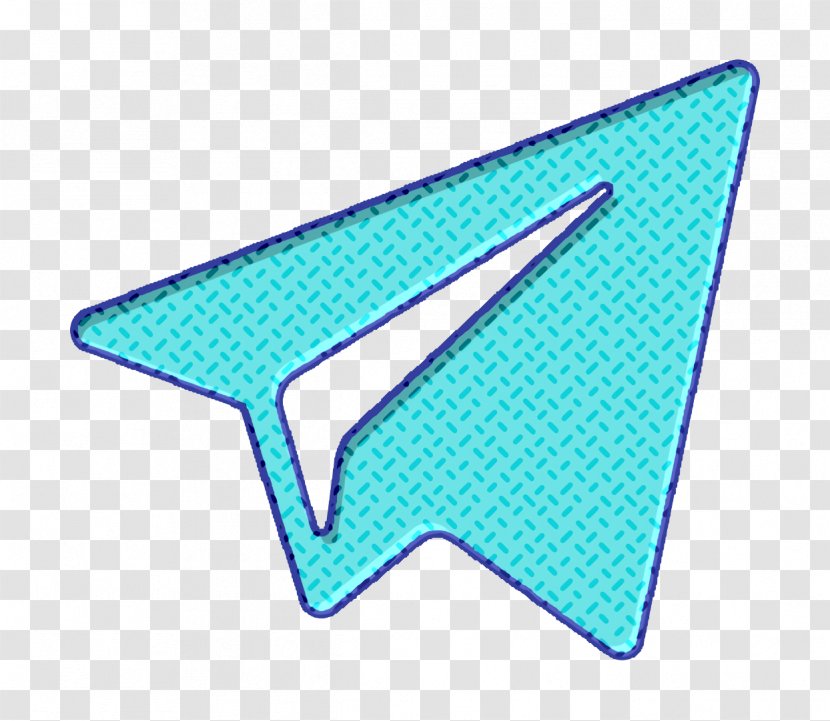 Social Media Elements Icon Telegram - Turquoise Aqua Transparent PNG