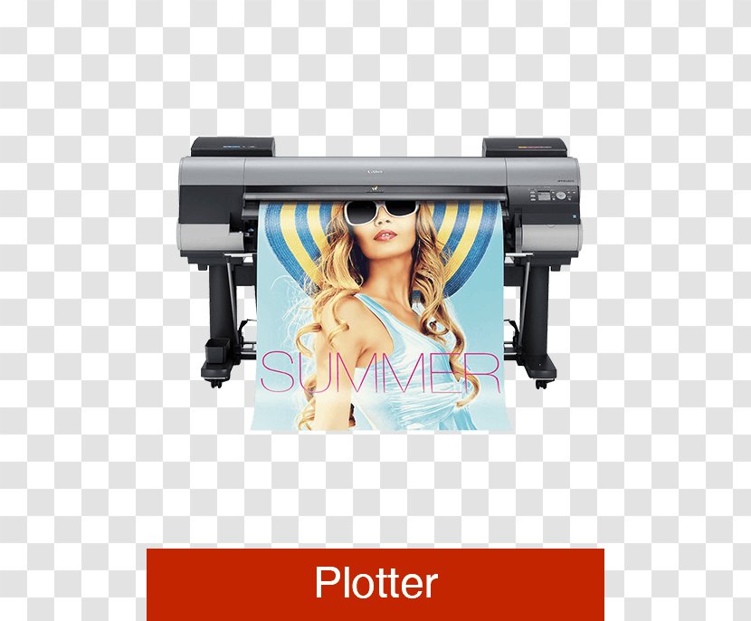 Wide-format Printer Imageprograf Canon Inkjet Printing - Poster Transparent PNG