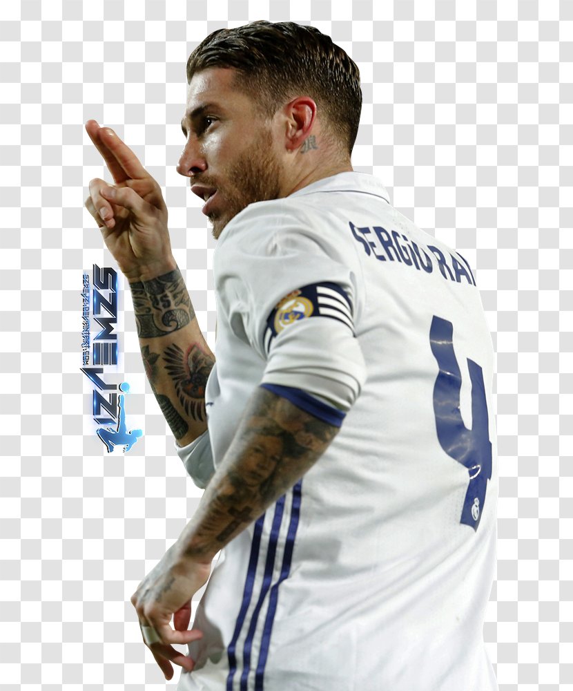 Sergio Ramos Real Madrid C.F. La Liga - Neck Transparent PNG