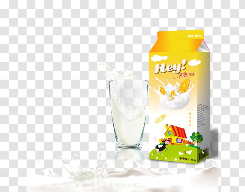 Milk Box Packaging And Labeling - Drink - Splash Of Transparent PNG