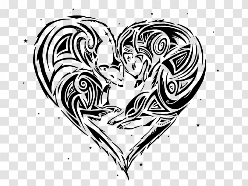 Ferret Mustela Heart Tattoo Drawing - Frame Transparent PNG