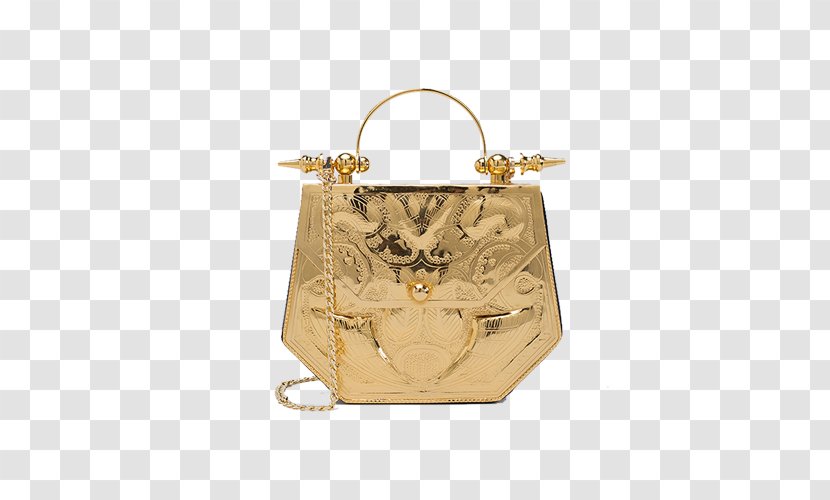 Handbag Okhtein Flagship Store Minaudière Designer - Silver - Gold Hexagon Transparent PNG
