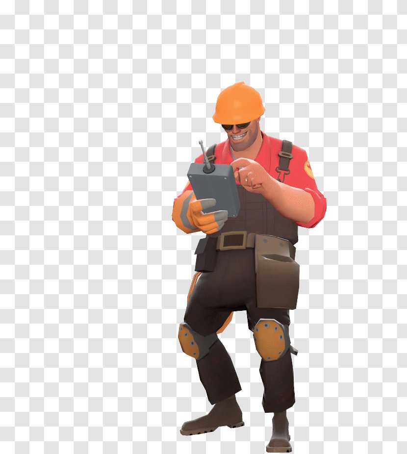 Team Fortress 2 Classic Left 4 Dead Video Game Engineer - Orange Transparent PNG