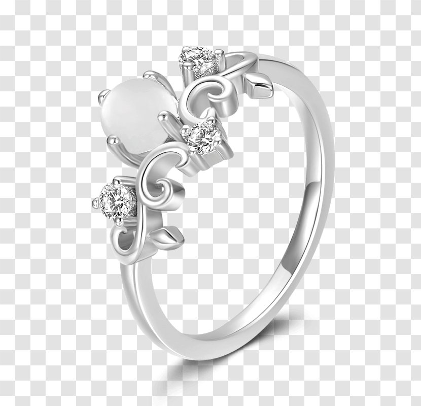 Earring Jewellery Platinum Silver - Charm Bracelet - Flower Ring Transparent PNG