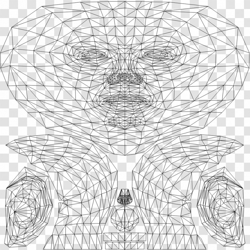 Symmetry Line Art Sketch - Texture Transparent PNG