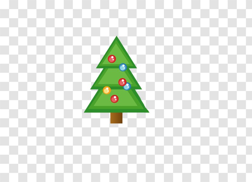 Template Christmas Tree Decoration Pattern - Green - Simple Trees Transparent PNG