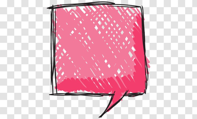 Speech Balloon Cartoon Clip Art - Dialogue - Hand Painted Pink Chat Box Transparent PNG