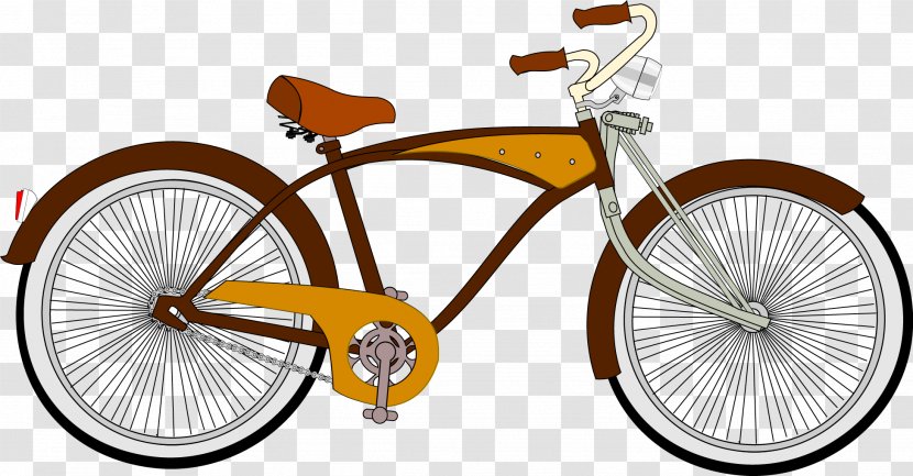 Bicycle Retro Style Free Content Clip Art - Hybrid - Vector Bike Transparent PNG