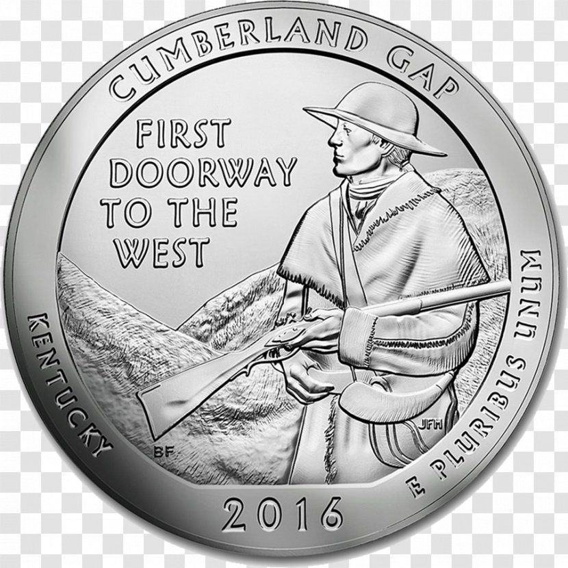 Cumberland Gap America The Beautiful Silver Bullion Coins Voyageurs National Park Shawnee Forest - Money - Coin Collecting Transparent PNG