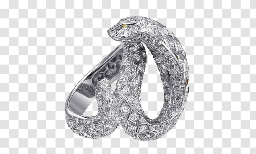 Snake Earring Diamond Jewellery - Gemstone - Ring Transparent PNG