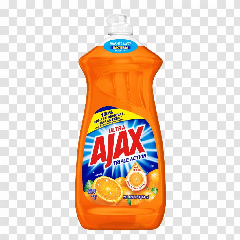 Dishwashing Liquid Ajax Detergent Soap - Tableware Transparent PNG