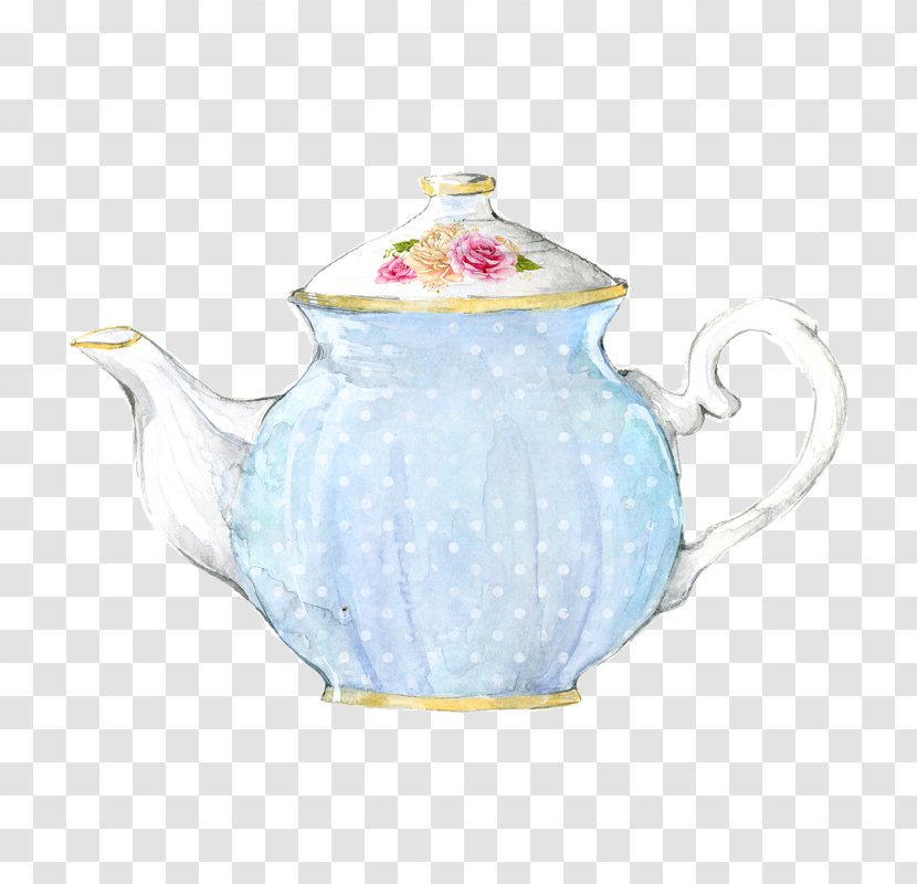 Teapot Watercolor Painting - Cup - Afternoon Tea Transparent PNG