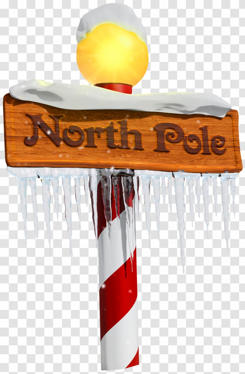 North Pole Santa Claus Clip Art - Christmas - Sign Clipart Transparent PNG