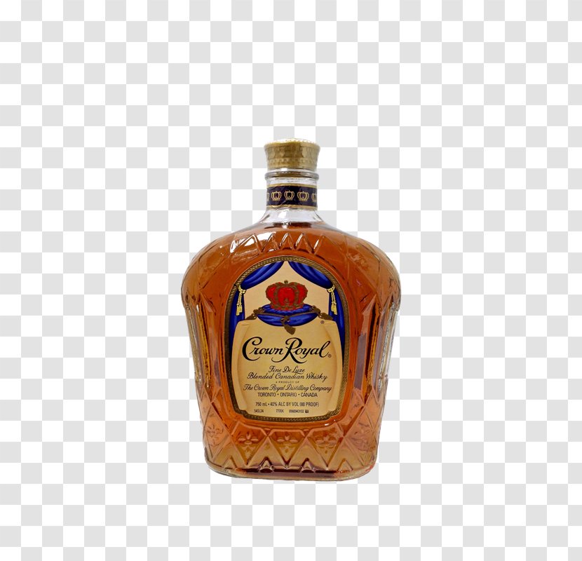 Crown Royal Blended Whiskey Canadian Whisky Liqueur - Drink Transparent PNG