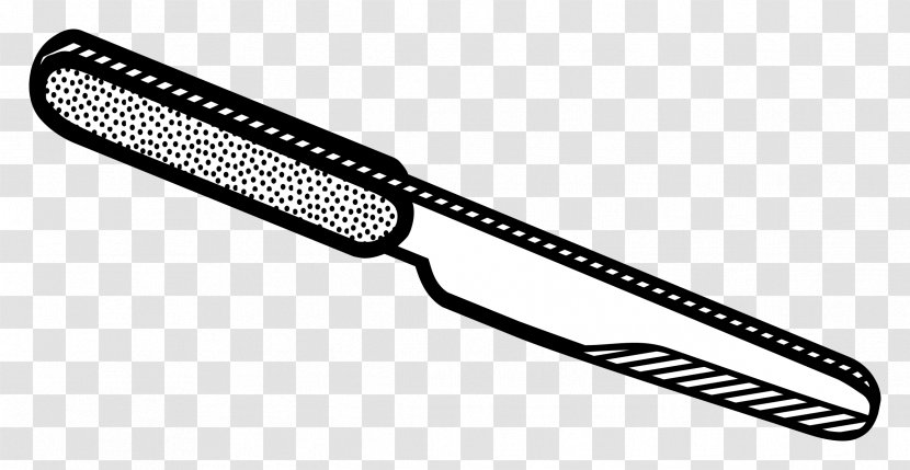 Knife Line Art Cutlery Clip - Table Knives Transparent PNG
