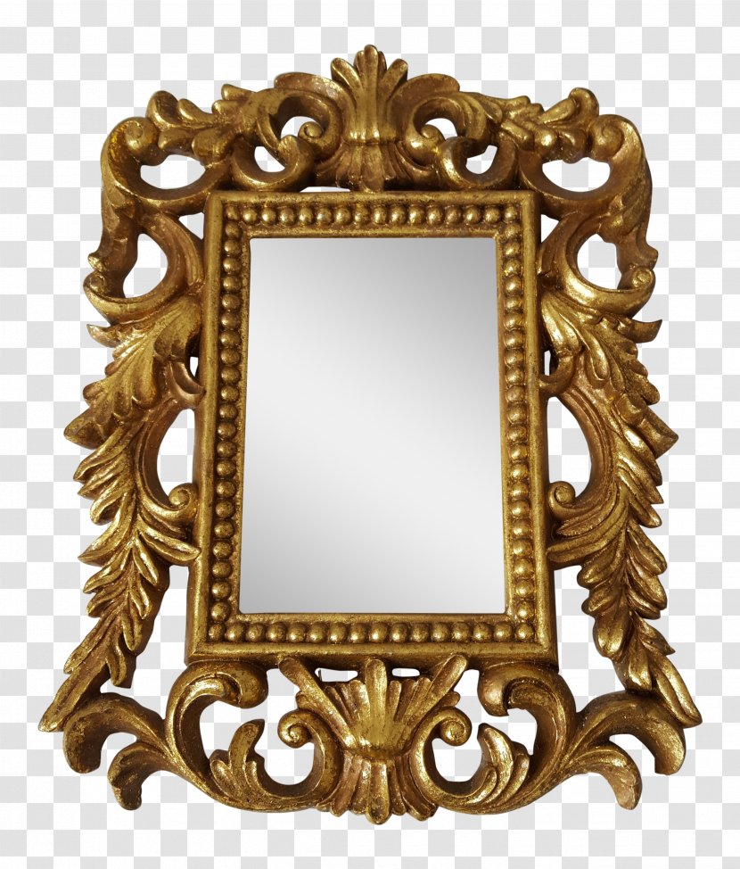 Picture Frames Mirror Image Gold Gilding - Chairish Transparent PNG