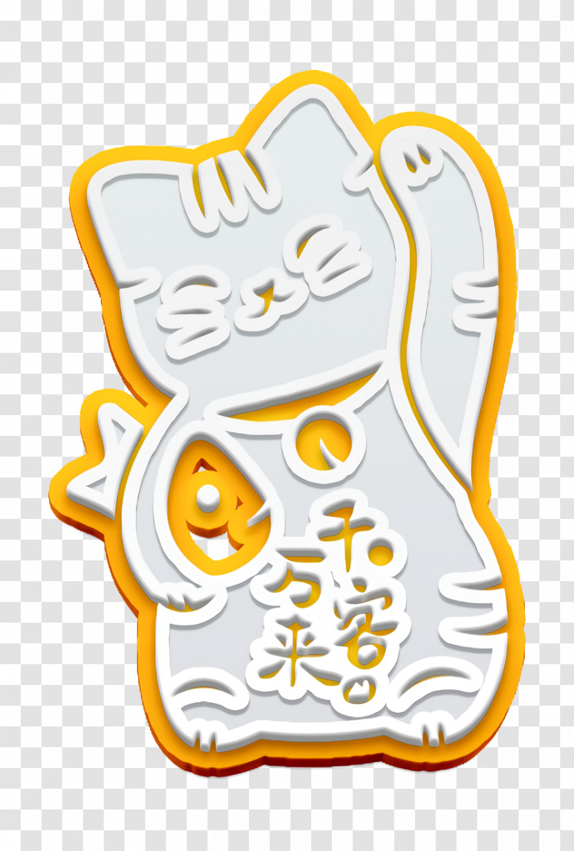 Japanese Cat Icon Japan Icon Luck Icon Transparent PNG