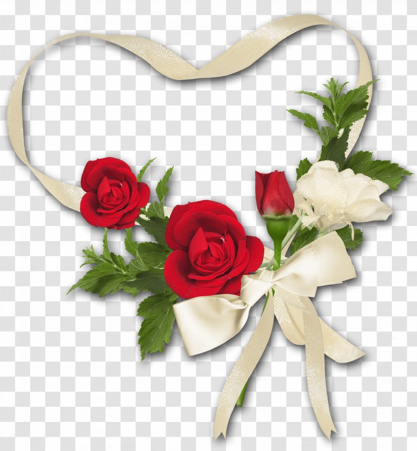 Mothers Day Party Child Flower Bouquet - Red - Heart-shaped Ribbon Roses Transparent PNG
