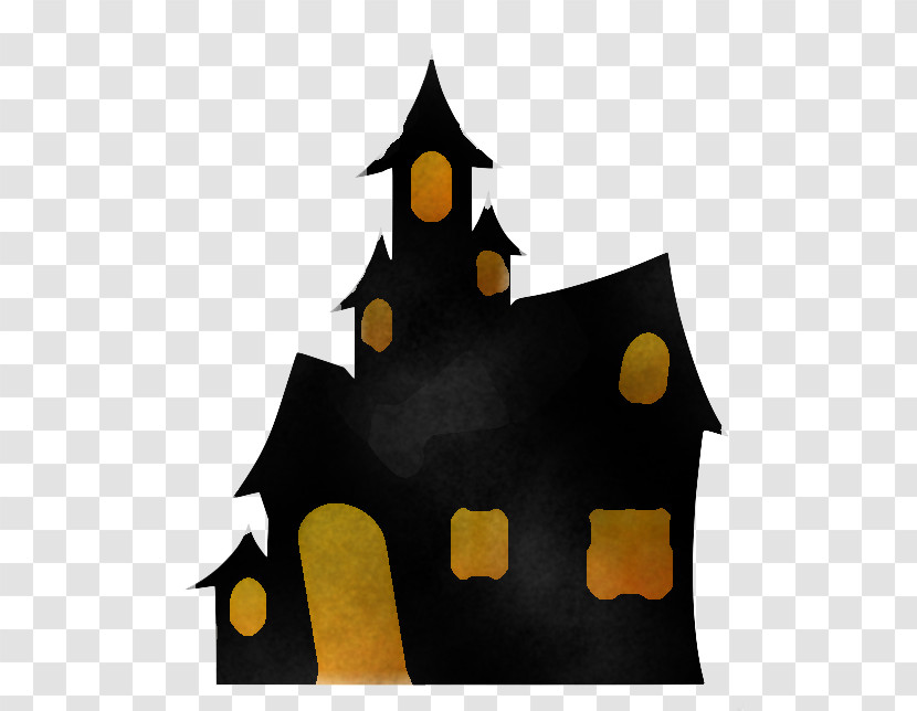 Silhouette Haunted House Shadow Play Drawing Moving Party Transparent PNG